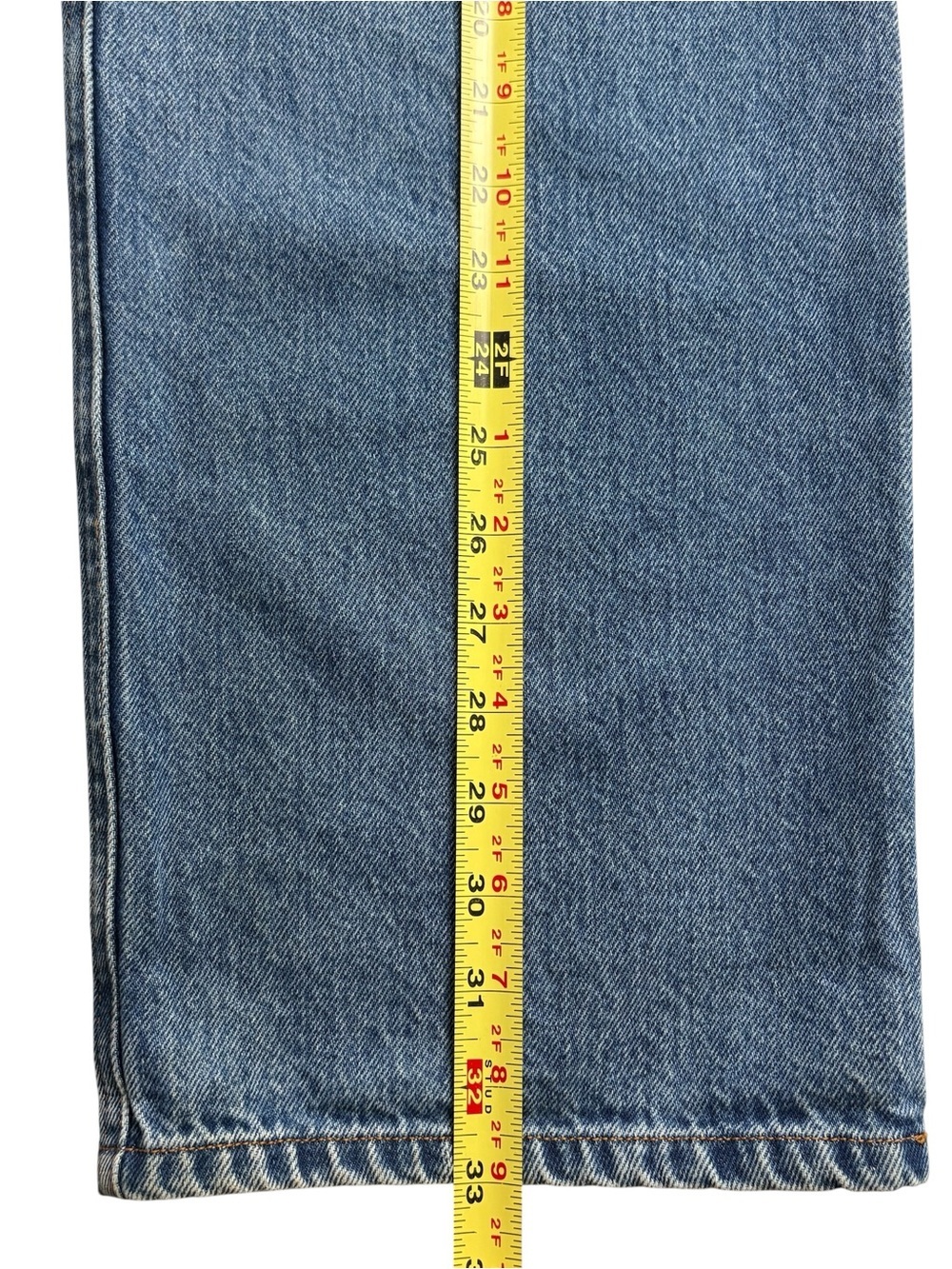 NWT FRAME The Baggy Cargo Jeans Medium Blue Wash Size 25 Cotton Lyocell *Read - Picture 7 of 13